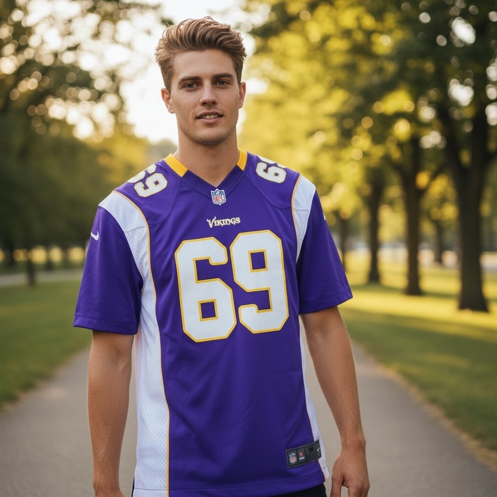 NFL Purple‎ and White Men's Jersey